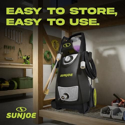 Sun Joe Electric Pressure Power Washer, Heavy-Duty, Cleaning Machine for Patios, Decks, & Sidewalks, Safety First GFCI Power Cord, w/Dual Soap Tanks, SPX3000 — view 4