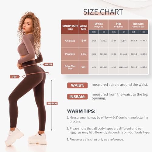 SINOPHANT High Waisted Leggings for Women - Full Length Capri Buttery Soft Yoga Pants for Workout Athletic(Full Black,L-XL) — view 6