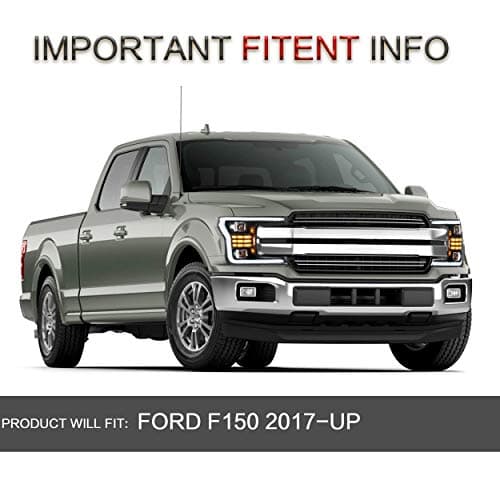 VLAND LED Headlights Assembly Fit for 2018 2019 2020 Ford F150(Not Fit For Raptor), Full LED Headlamp with DRL Turn Signal, Plug-and-Play, Clear — view 5