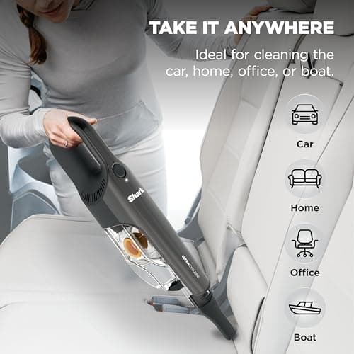 Shark UltraCyclone™ Pet Pro Plus Cordless Hand Vacuum, Powerful Suction, Handheld Vacuum for Car & Home, Pet Power Brush, Crevice Tool, Scrubbing Brush, XL Dust Cup, Black, CH951 — view 2