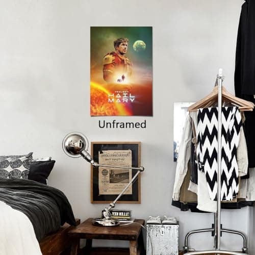 LPAIWXY Project Hail Mary Poster For Fans Kids Room Bedroom Wall Decor-Movie Project Hail Mary Posters Canvas Prints Picture For Teen Boy Girls Gifts — view 2