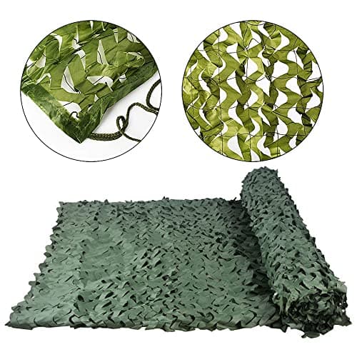 TENCEN Dual Mesh Custom Camouflage net for Blind Decor Courtyard Sunshade Photo Camp Fish Farm Factory Shelter Car Concealment Party Exhibit Backdrop Curtain Ceiling Fence Canopy Cover