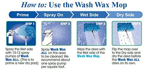 Aero Cosmetics Waterless RV Aircraft Boat Wash Wax Mop Kit with Deluxe Pole 3' 9" to 9' No Ladder Needed, Wash, Wax, Dry, Anywhere, Anytime, No Restrictions — view 3