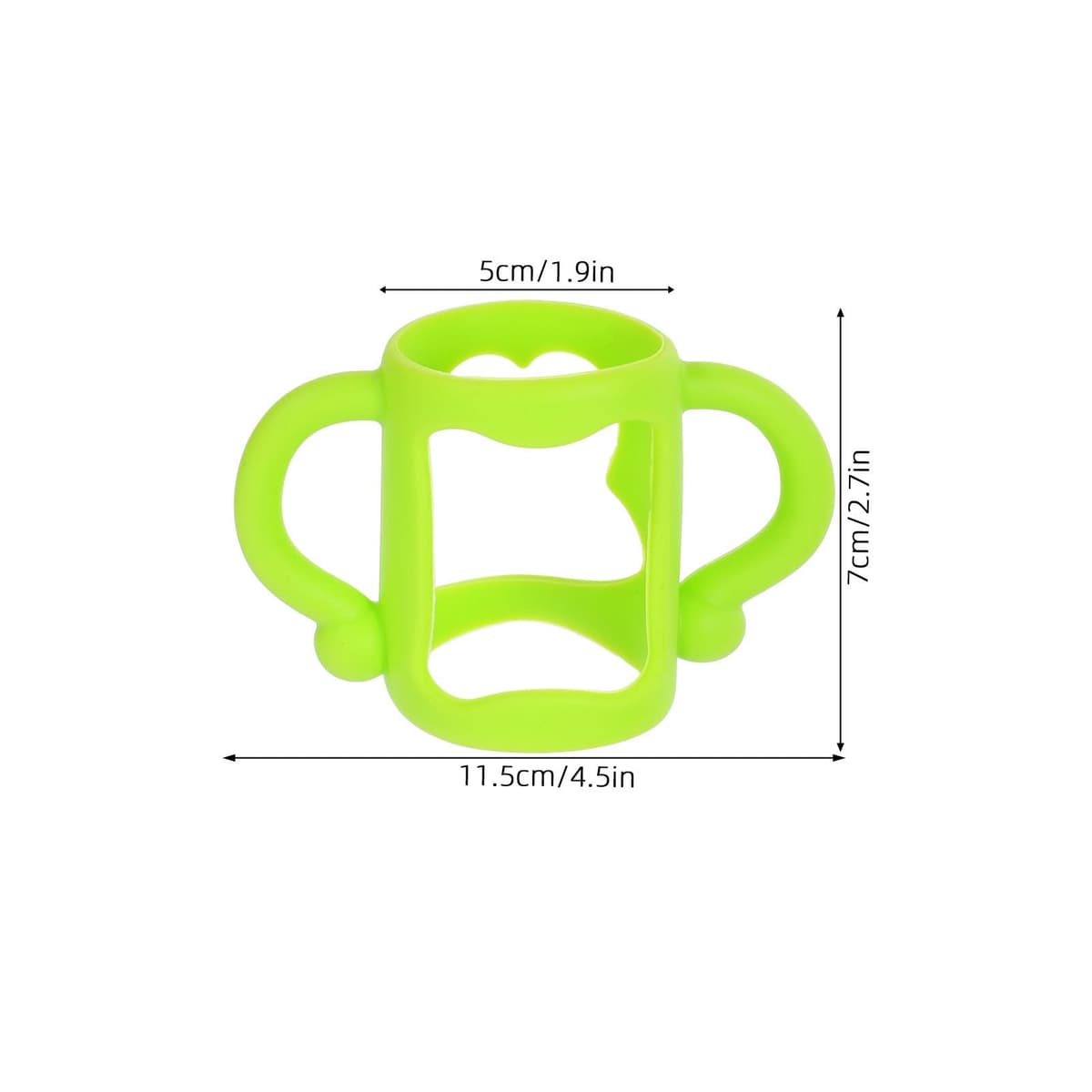 ULTECHNOVO 4 Pcs Universal Silicone Baby Bottle Handles, Multi-Functional Bottle Grips Trainer Soft Anti-Slip — view 2
