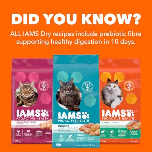 IAMS Proactive Health Healthy Enjoyment Adult Dry Cat Food – Chicken & Beef – 1.36KG (2.9LB) Bag — view 5