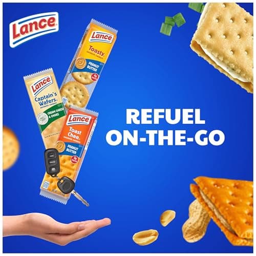 Lance Sandwich Crackers, Variety Pack, 3 Flavors, 20 Individually Wrapped Packs, 6 Sandwiches Each — view 4
