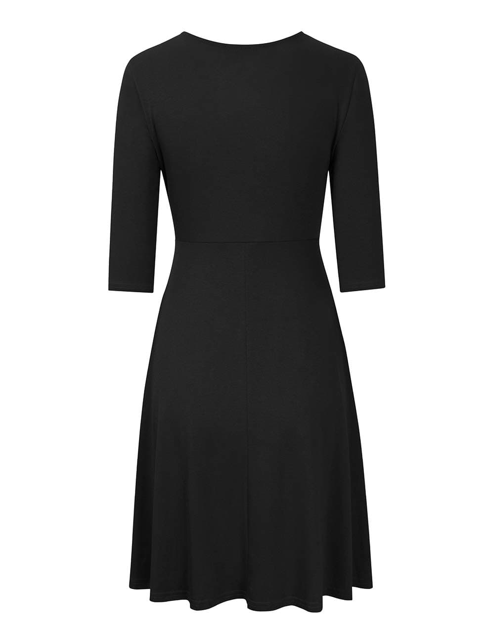 KOJOOIN Womens Maternity Dress Nursing Dresses Pregnancy Dress Breastfeeding Dress 3/4 Sleeve A-Line V-Neck Dress — view 4