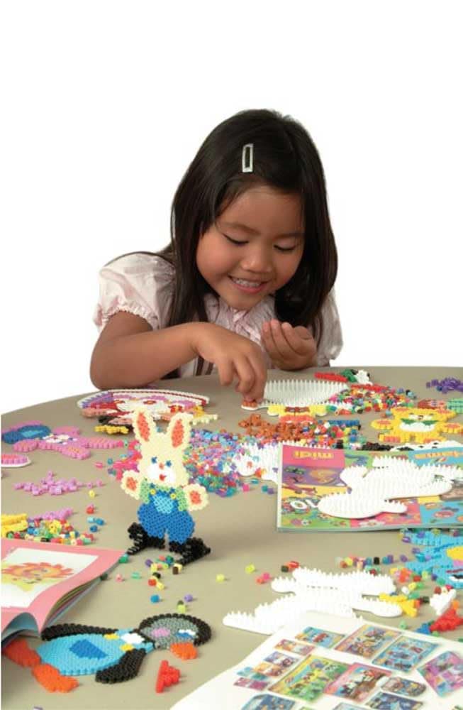 HAMA Bolsa de perlas | Aprox. 1000 cuentas midi fusibles para manualidades y mosaicos | Perlas de fusión para niños creativos 5+ | Juego de arte y decoración | Light Blue — view 2