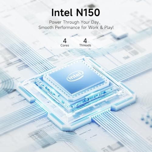 HP 14" Laptop, Intel Processor N150 (Beat i3) 4GB RAM 128GB UFS 1-Year Office 365 Copilot AI Win11 WiFi6 Computer for Creator Business Gaming Student — view 2
