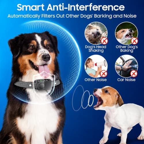 Dog Bark Collar, Automatic Bark Collar for Medium Large Dogs — view 3