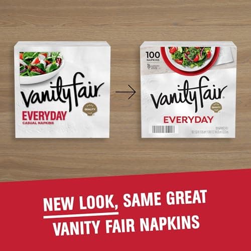 Vanity Fair Everyday Paper Napkins, 100 Count, Disposable Napkins Made Soft And Smooth For Everyday Meals — view 2