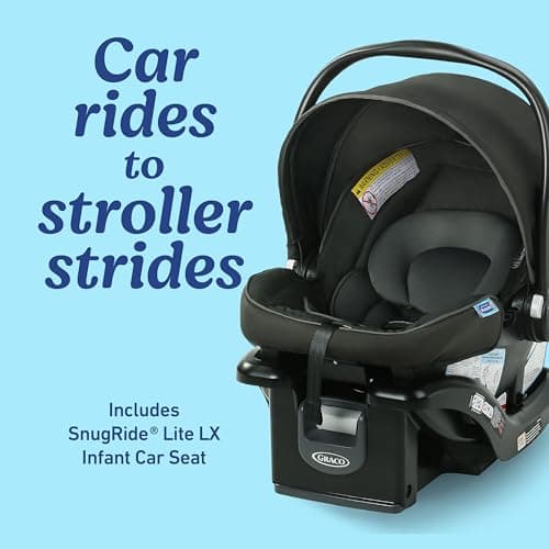 Graco Modes Element Travel System, Baby Car Seat and Stroller Combo, Includes: SnugRide Lite LX Infant Car Seat and Reversible Baby Stroller, Great Gift for New Parents, Canter — view 4