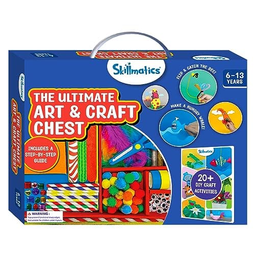 Skillmatics Ultimate Art & Craft Kit for Kids - 2000+ Pieces, DIY Craft Supplies with Step-by-Step Guide, Creative Activity Set & Gifts for Girls & Boys Ages 6, 7, 8, 9, 10, 11, 12, 13 — view 7