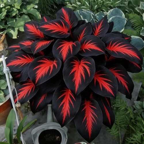 310+ Mixed Hosta Seeds - Perennial Shade-Loving Foliage Plant Seeds - Variety of Leaf Patterns and Colors for Shady Garden Landscapes — view 2
