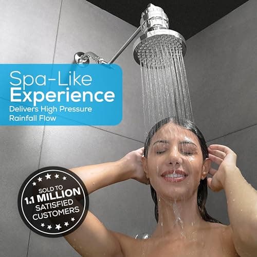 SparkPod Rain Shower Head, 6 Inch Round, Luxury Polished Chrome Finish — view 6