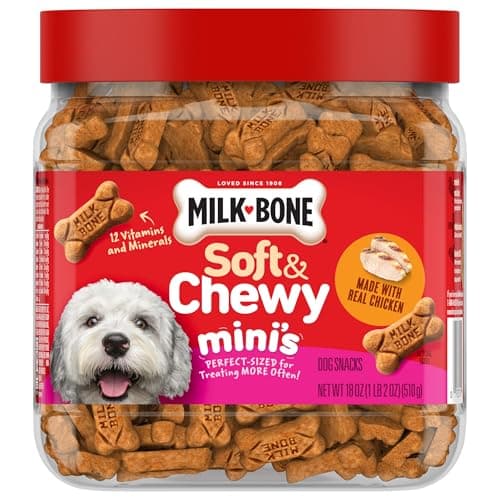 Milk-Bone Soft & Chewy Mini's Dog Training Treats, 18 oz Canister — view 7