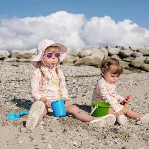 JAN & JUL Toddler Girl Sunglasses, UV400 and Flexible (M: 2-6 Years, Frosty Lavender Aurora) — view 5