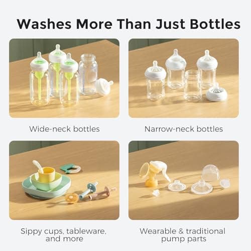 Momcozy KleanPal Pro Baby Bottle Washer, Sterilizer & Dryer - All-in-One Cleaning Machine for Bottles, Pump Parts & Baby Essentials - Time-Saving & Effortless Care — view 3