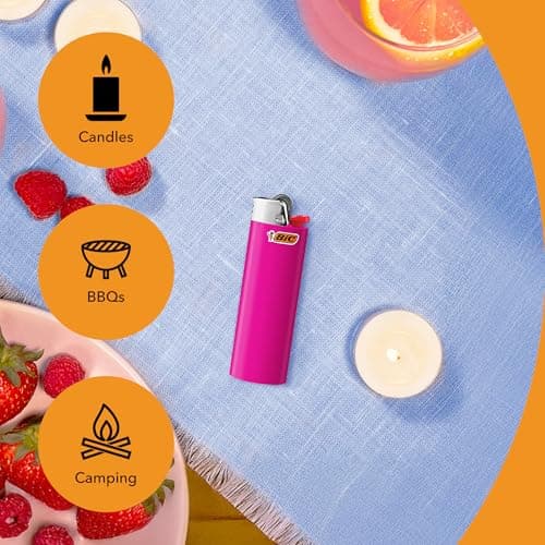 BIC Maxi Pocket Lighters, Dependable and Long-Lasting, Assorted Colors, 10-Pack (Colors May Vary) — view 3