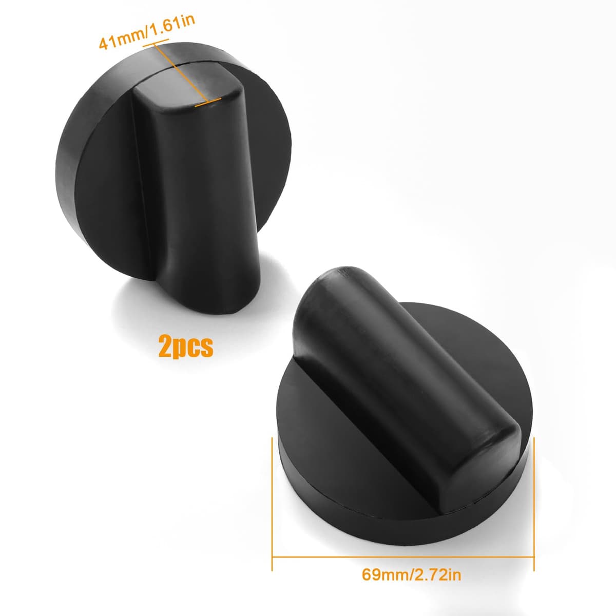 2 Piezas Bloque de Soporte y Almohadilla de Goma para Gato Hidráulico de Coche - Compatible Con Audi TT RS R8 A6 A7 — view 2