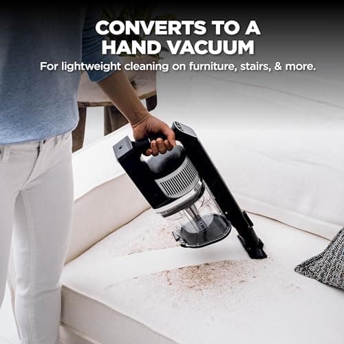 Shark IZ682H Vertex Pro Lightweight Cordless Stick Vacuum with DuoClean PowerFins, Black/Silver — view 5
