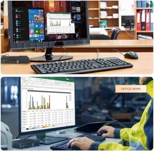 Dell Optiplex 3040 Micro Mini Desktop Computer PC, 6th Gen Core 3.20 GHz, 8GB RAM, 256GB SSD, WiFi, Bluetooth, Keyboard & Mouse, Windows 11 Pro (Renewed) — view 5