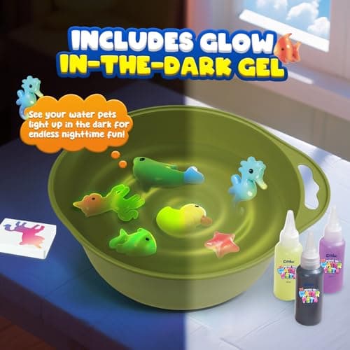 Magic Water Elf Toy Craft Kits for Kids, DIY Your Own Aqua Fairy Water Pets & Squishy Maker Toys with 10 Magic Gels and 8 Molds, Art Supplies Arts and Crafts for Kids Boys and Girls Ages 4-8 6-8 — view 2