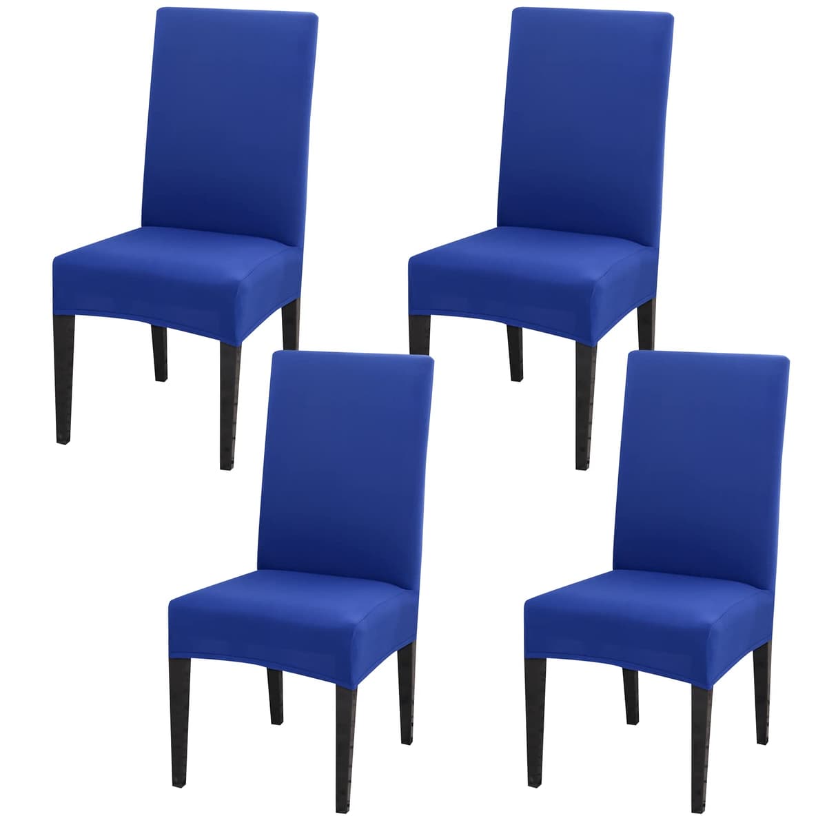Dining Room Chair Covers Slipcovers Set of 4, Stretch Removable Washable Dining Chair Protector Decoration Cover Seat Slipcover for Hotel, Ceremony, Banquet, Kitchen, Restaurant, Home — view 19
