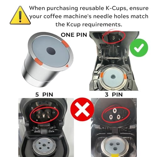 Noalto Reusable K Cups and Coffee Pods,Universal stainless steel k Cups for Keurig 2.0 and 1.0 Coffee Makers machine(2pack) — view 3