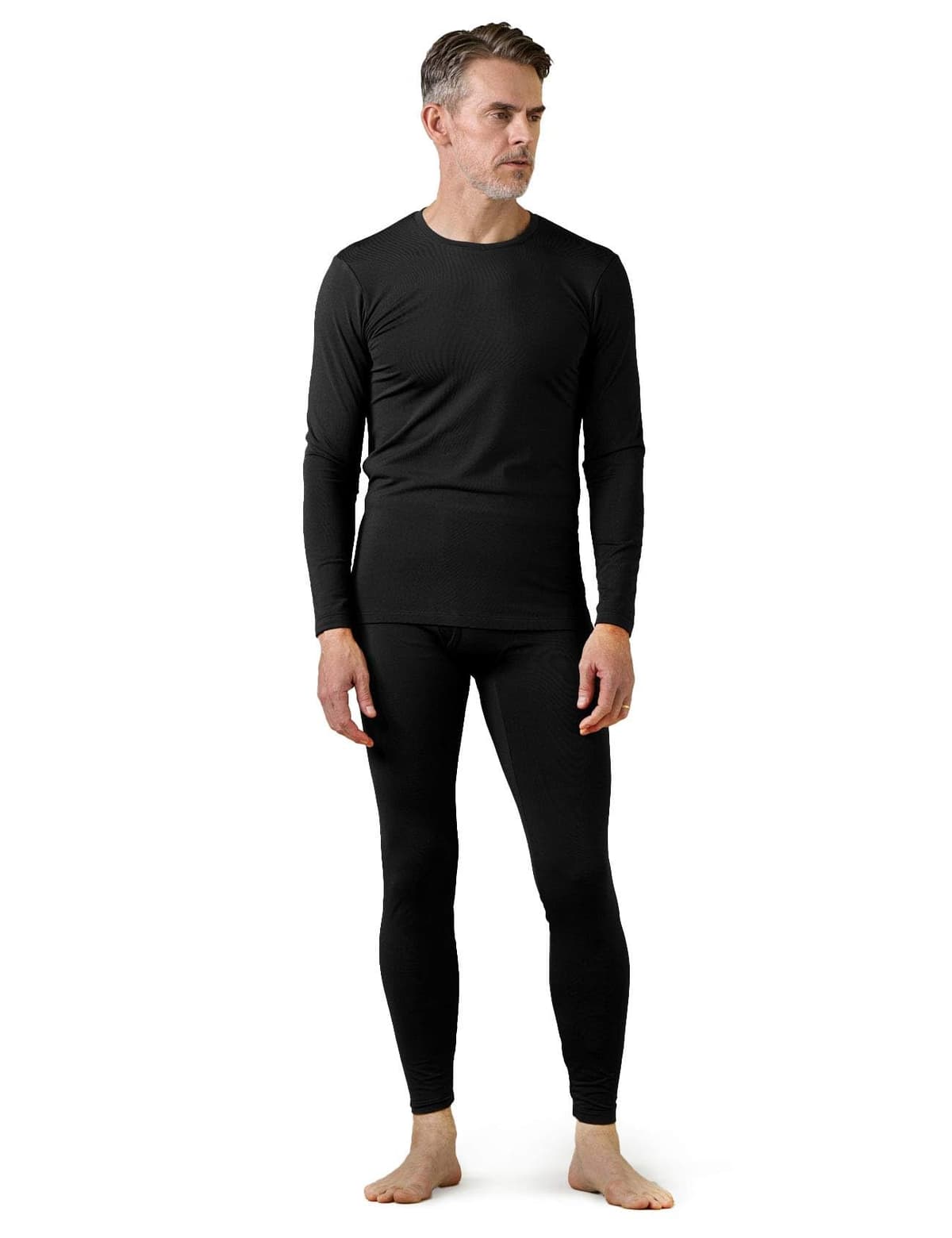LAPASA Ropa Termica Hombre Conjunto Interior Termico Camiseta Manga Larga y Pantalón Largo Ligero/Cálido/Extra Cálido M11/M24/M57 — view 12