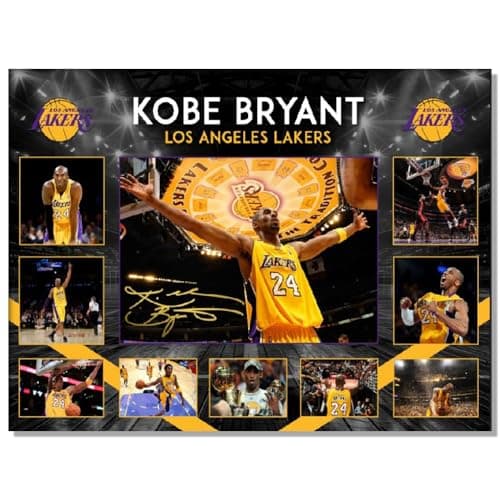 LPAIWXY Kebo Brynat Dunk poster For Fans Kids room Bedroom wall Decor-Basketball Kebo Brynat Signed Posters Canvas Prints Picture For Teen Boy girls Gifts