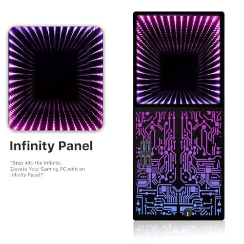 TechMagnet Gaming PC Desktop Intel core i7 8th Gen, Horizon+, AMD RX-550 4GB DDR5, 16GB RAM, 240GB SSD + 128GB SSD, HDMI, DVI, VGA, RGB Keyboard, Mouse, Win 11 (Renewed) — view 7