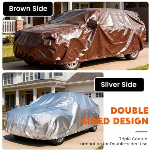Keten Tarps Heavy Duty Waterproof 10x20 Feet, Extra Thick 10 Mil (Brown) — view 4