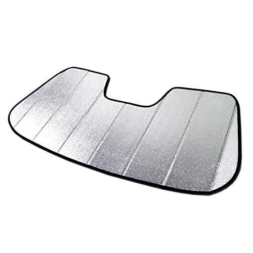 Front Car Windshield Sun Shade Compatible with 2012-2019 BMW F30 320i 325i 328i | Custom Fit Visor Accordion Fold Style Sun Protector | Silver & Grey 1-pc Set | SS-020