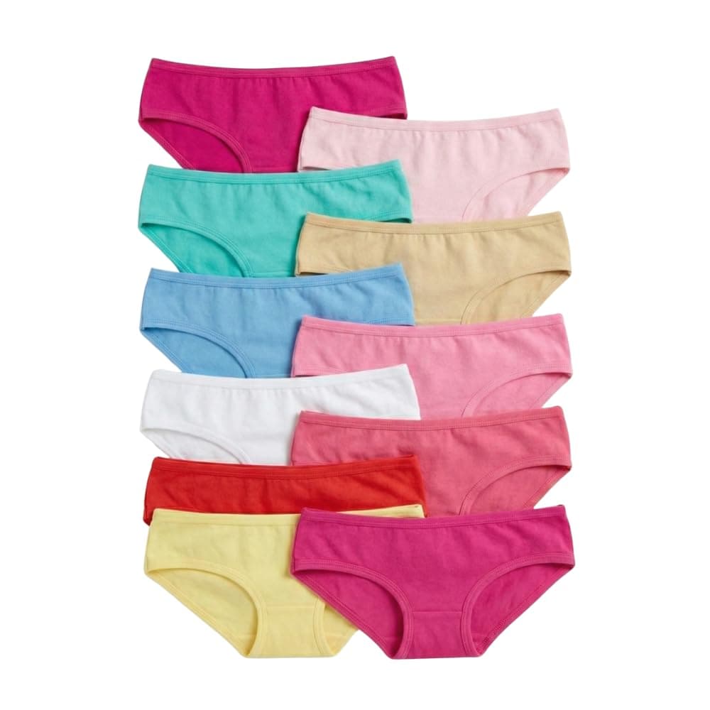 idolika - Pack 12 - Braguitas niña - Bragas niña - Sin Costuras y elasticas - Desde 2 a 16 años — view 3