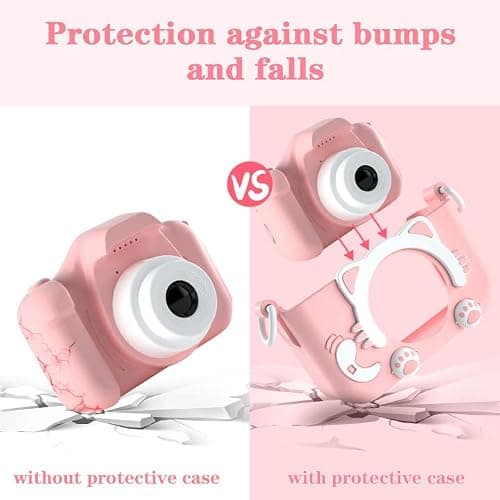 CIMELR Kids Camera Toys for 3 4 5 6 7 8 9 10 11 12 Year Old Boys/Girls, Kids Digital Camera for Toddler with Video, Christmas Birthday Festival Gifts for Kids, Selfie Camera for Kids, 32GB SD Card
