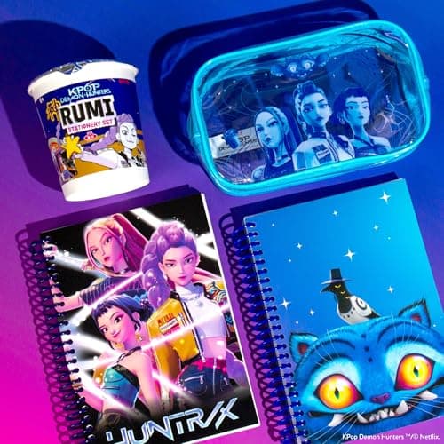 Kpop Demon Hunters™ Pencil Pouch – Huntr/x Edition, Durable PVC Pouch with Zipper, Spacious & Travel-Friendly, Official K Pop Demon Hunters Merch for K-Pop Fans, Students, Teen — view 6
