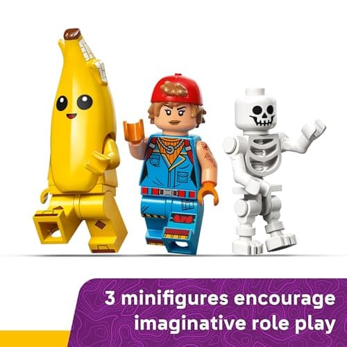 LEGO Fortnite Peely & Sparkplug’s Camp Kids Toy - Pretend Play and Video Game Building Set for Girls & Boys, Ages 7+ - Fortnight Toy Figures Peely, Sparkplug, & More - Gift Idea for Birthdays - 77075 — view 4