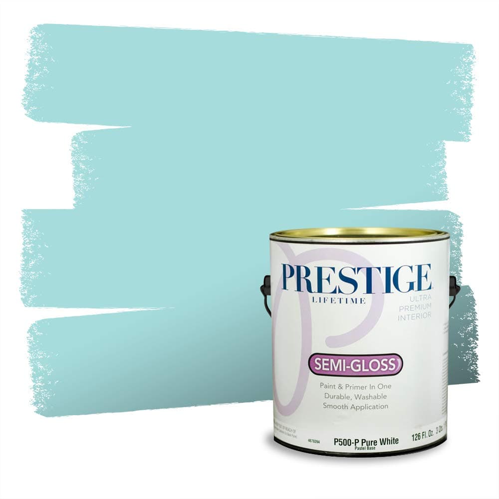 PRESTIGE Paints Interior Paint and Primer In One, 1-Gallon, Semi-Gloss, Comparable Match of Valspar* Dewdrop* — view 179