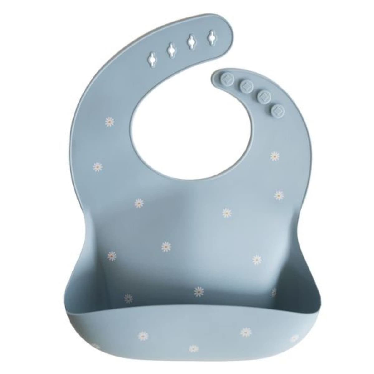 Mushie Baby Silicone Bib | Adjustable Fit Waterproof Bibs | Easy Wipe Baby Feeding Bibs | 4 Adjustable Sizes with Deep Front Pockets | 100% BPA and Phthalate Free — view 38