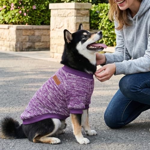 3 Pack Dog Sweaters for Small Dogs Girl Boy Winter Fleece Clothes Warm Soft Dog Sweatshirt Outfit for Dogs Cats Pet Apparel — view 6