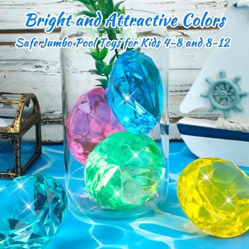 MARFOREVER Extra Large Diving Gem Pool Toys 60MM Extra Big Diamond Boho — view 4