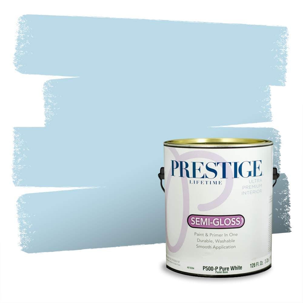 PRESTIGE Paints Interior Paint and Primer In One, 1-Gallon, Semi-Gloss, Comparable Match of Valspar* Dewdrop* — view 1528