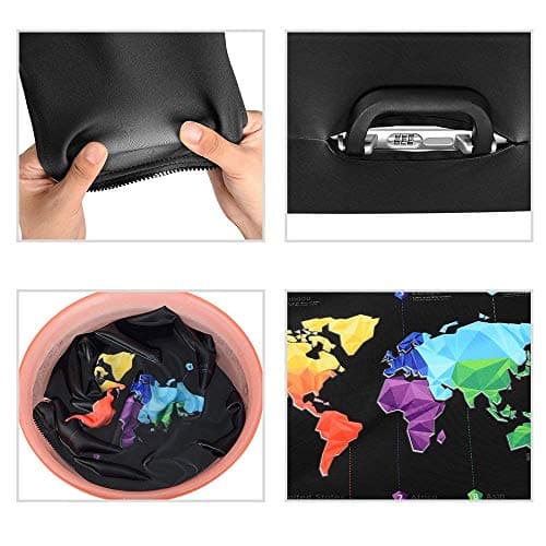 OuLi Store® Travel Luggage Cover Fit for 18-32 Inch Luggage Travel Luggage Protective Covers Suitcase Cover Elastic Dustproof Travel Accessories (Color 5, XL-(29-32 inch Luggage)) — view 4
