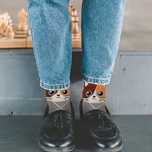 Jeasona Women's Cute Socks Gifts for Cat Lovers Mom Women Teenage Girls — view 2