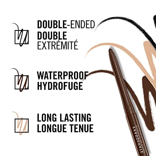 Rimmel London - Exaggerate Waterproof Eye Definer, built-in smudger & sharpener, creamy matte finish, Up to 10H, long-lasting, 100% Cruelty-Free, Rich Brown - 212 (Uncarded) — view 4
