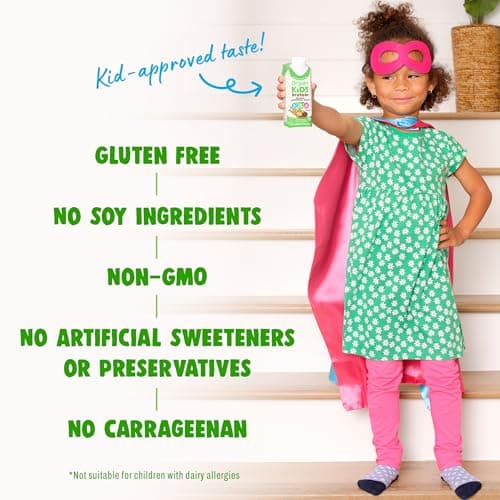 Orgain Organic Kids Nutritional Dairy Protein Shakes, Chocolate, Healthy Kids Snacks, 8g Grass-Fed Protein, 3g Fiber, 22 Vitamins & Minerals, No Soy Ingredients, Non-GMO, 8.25 Fl Oz, Pack of 12 — view 5