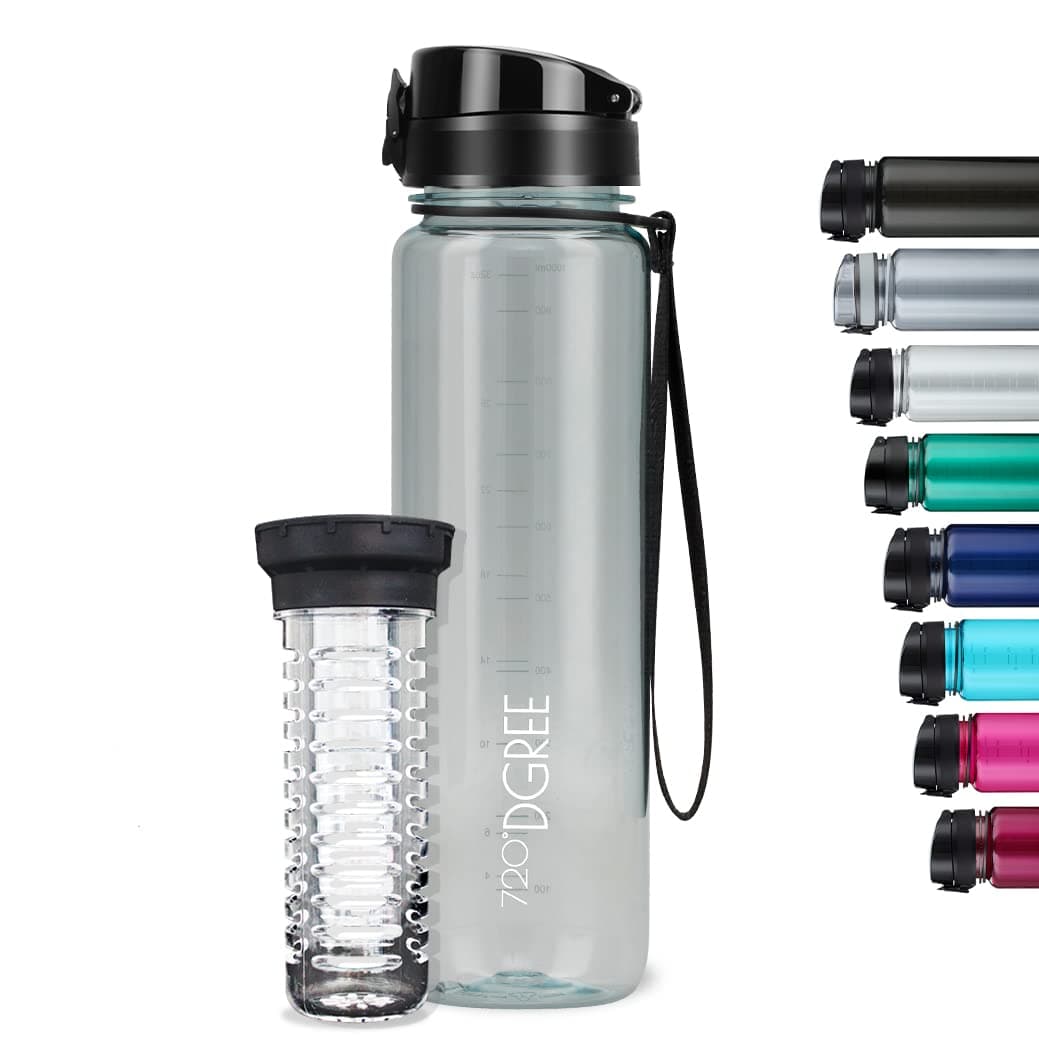 720°DGREE Botella de agua uberBottle – 1,5 litros, 1500ml | Novedosa botella deportiva | Sin BPA | Ideal para niños, fitness, deportes, fútbol, guardería, escuela, pequeños, antigoteo — view 110