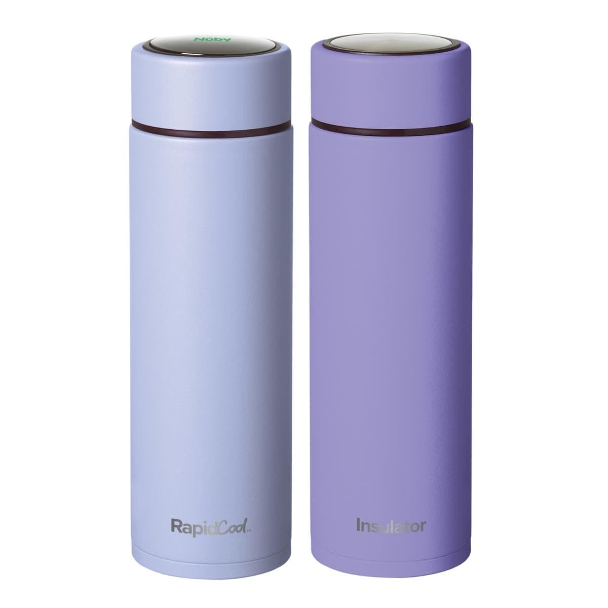 Nuby RapidCool Portable Baby Bottle Maker Twin Pack - Formula Feed in 2 Minutes | Ideal for Travel Bottles and Night Feeds | Includes Milk Powder Dispenser, Digital Lid & Flask (White) — view 14