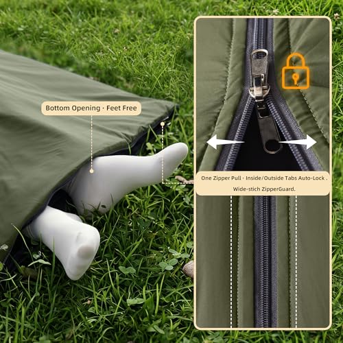 Lightweight Compact Adult Sleeping Bag for Backpacking, Camping & Hiking — view 5